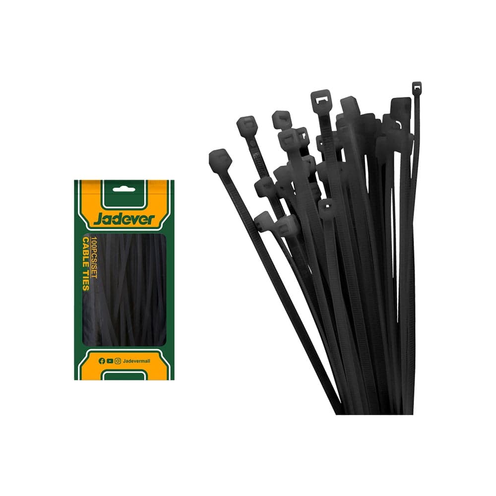 ნეილონის ცალუღი, შავი 4.8x350 მმ JDTEB535048