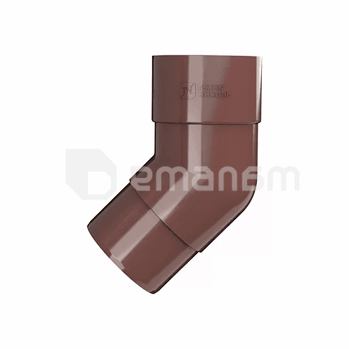 მუხლის მილის Technonicol 125/82 PVC 135° ყავისფერი