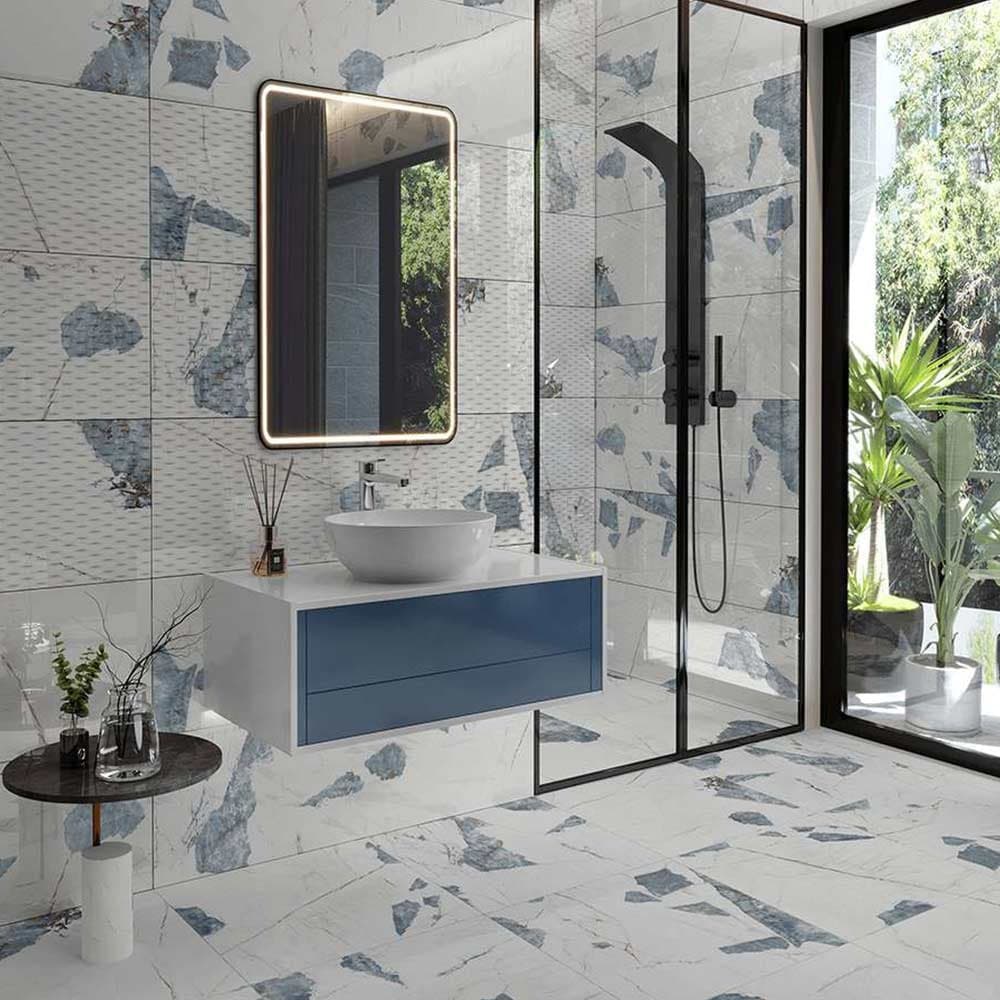 კაფელი Alaska Blue Rec 40*120*0.7 'BIEN'