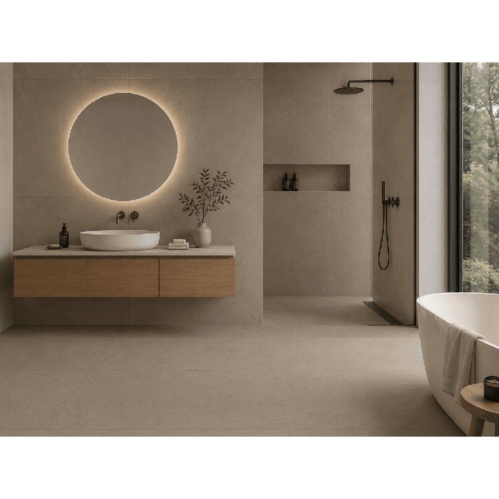 კერამოგრანიტი MIKONOS MOSAIC S.L PRO-DESIGN GREIGE (PRC)(RC) 90x90 სმ