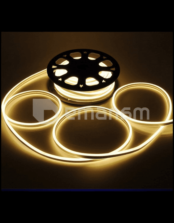 ლედ განათება ACK ნეონის დრეკადი თეთრი 120LED 1M 7.5W 220V 3000K IP65 9X16MM