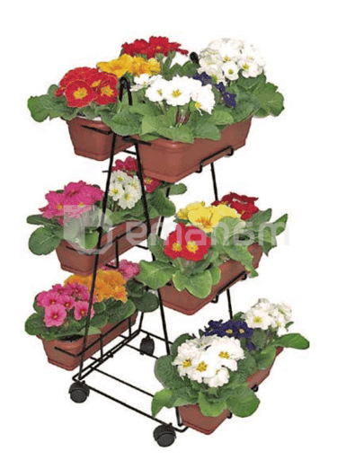 ყვავილების საკიდი Metallurgica Buzzi Venere for Balcony with self-watering box 50x32xh80 სმ