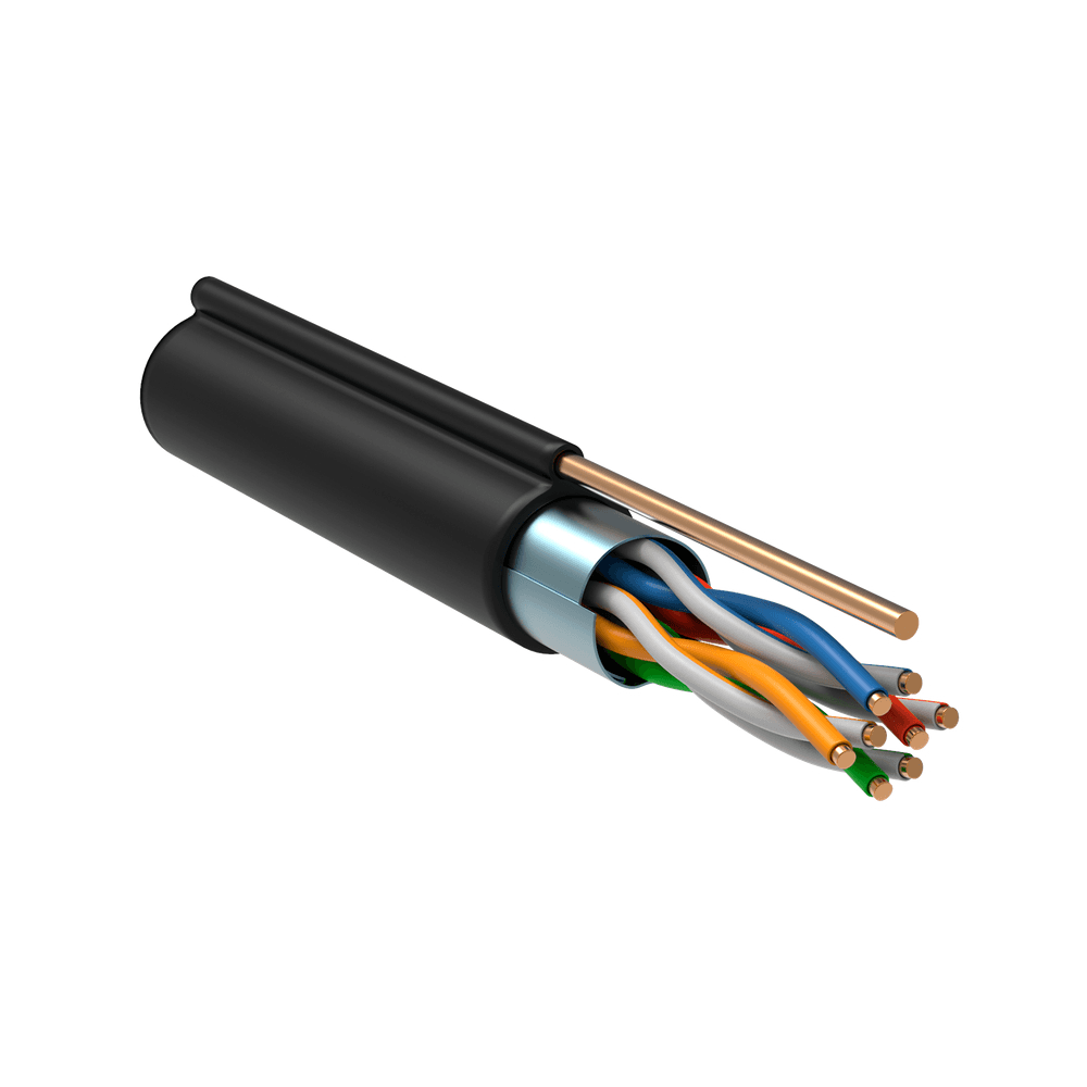ქსელის კაბელი IEK ITK F/UTP Cat.5E LC3-C5E04-359 4x2x24AWG LDPE შავი