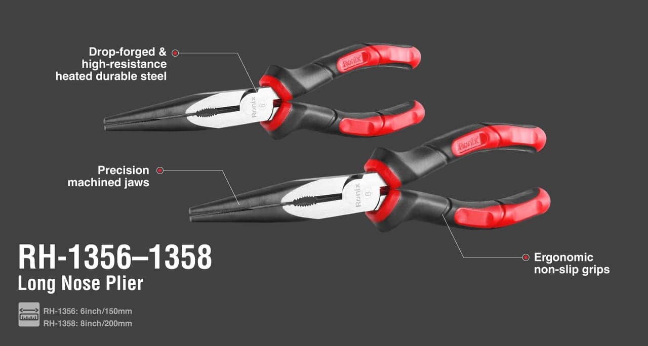 გრძელტუჩა Ronix RH-1358, 200mm