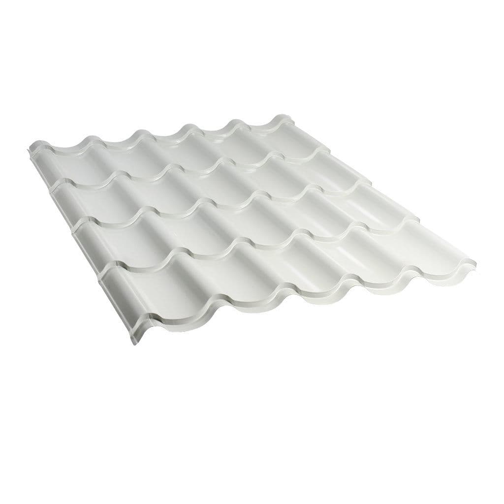 მეტალოკრამიტი ფერადი თუნუქის სახურავი 0.5X1180 პრიალა RAL9006 NOVA