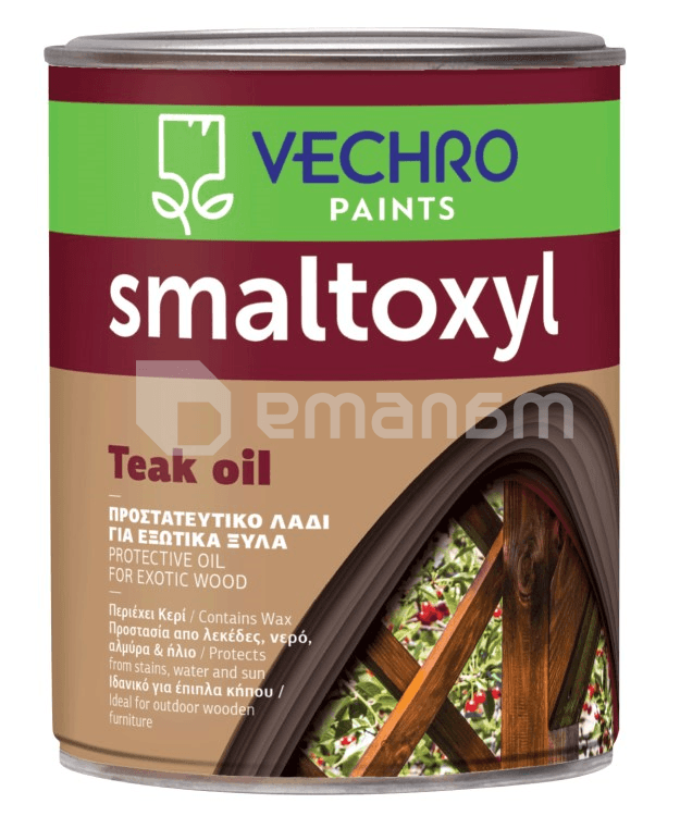 ზეთი ხის ზედაპირისთვის Vechro Smaltoxyl Teak Oil 750 მლ