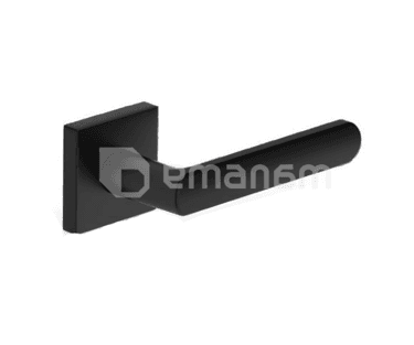 სახელური როზეტით Metal-Bud LUNA R ZLUKCZ დამცავი ხუფით SZQCZY შავი