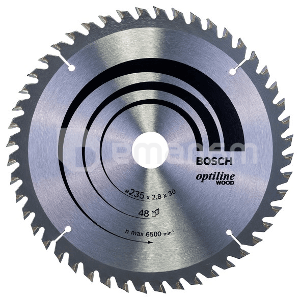 ცირკულარული დისკი Bosch Optiline Wood 235x2.8x30/25 მმ 48