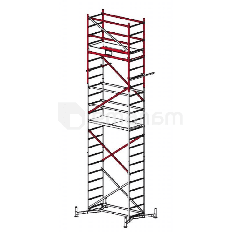 ხარაჩო ალუმინის Krause Climtec 2 710154 7 მ