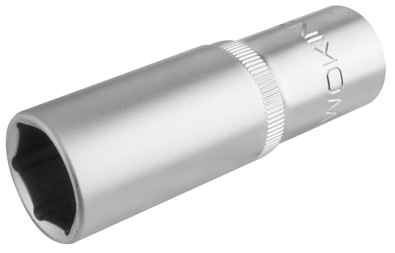 ქანჩის გასაღების გრძელი პირი Wokin 154616, 1/2″, 16MM, Drive Deep Socket (INDUSTRIAL), Silver