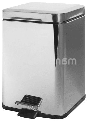 ურნა Bisk NIAGARA SQUARE PEDAL BIN 6L CHROME