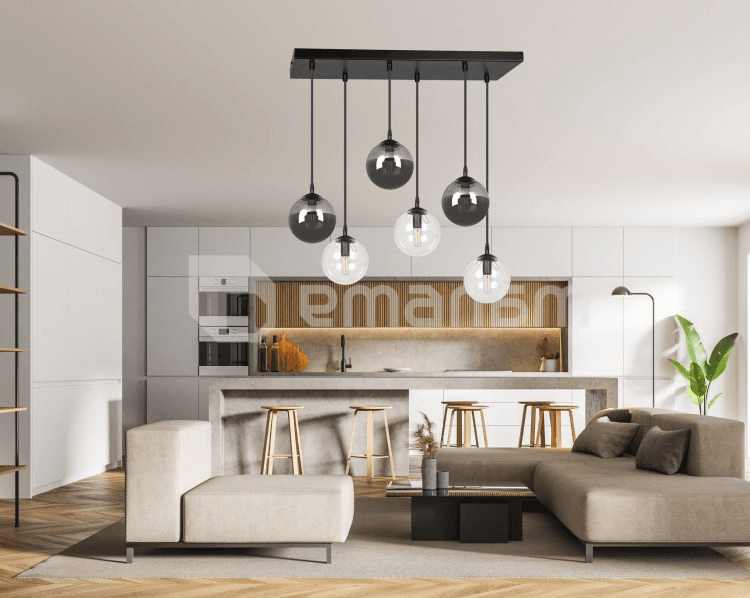 საკიდი EMIBIG Cosmo 6 E14 6x MAX 40W შავი მიქსი 2