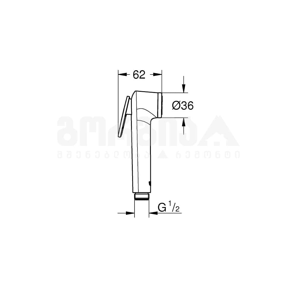 ჰიგიენური საშხაპის თავი 27512001 Tempesta-F Trigger Spray 30
