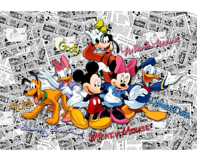 შპალერი FTD 2225 mickey on dark comicks 3.6X2.54 მ