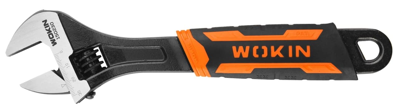 რეგულირებადი ქანჩის გასაღები Wokin 150242, 300MM, 12″, Adjustable Wrench (INDUSTRIAL), Black