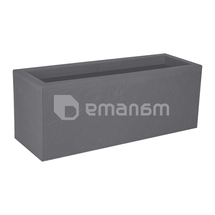 ქოთანი პლასტმასის EDA Plastiques BALCONNIERE VOLCANIA'UP 59 X 19,5 X 22,8სმ 25ლ