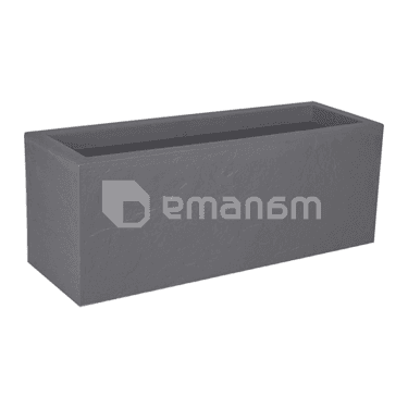 ქოთანი პლასტმასის EDA Plastiques BALCONNIERE VOLCANIA'UP 59 X 19,5 X 22,8სმ 25ლ