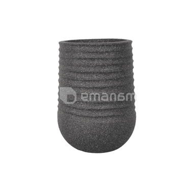 კერამიკული ქოთანი Mega Collections Titan Heron Egg Vase Rib Anthracite D28H37
