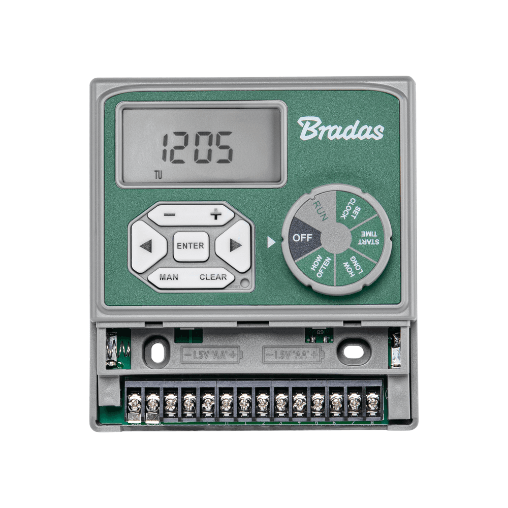 სარწყავის ტაიმერი BRADAS DSST20/8DC 9-24V შიდა