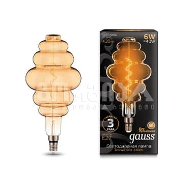 ლედ ნათურა Vintage Filament 6W E27 2400K 158802006 - Gauss