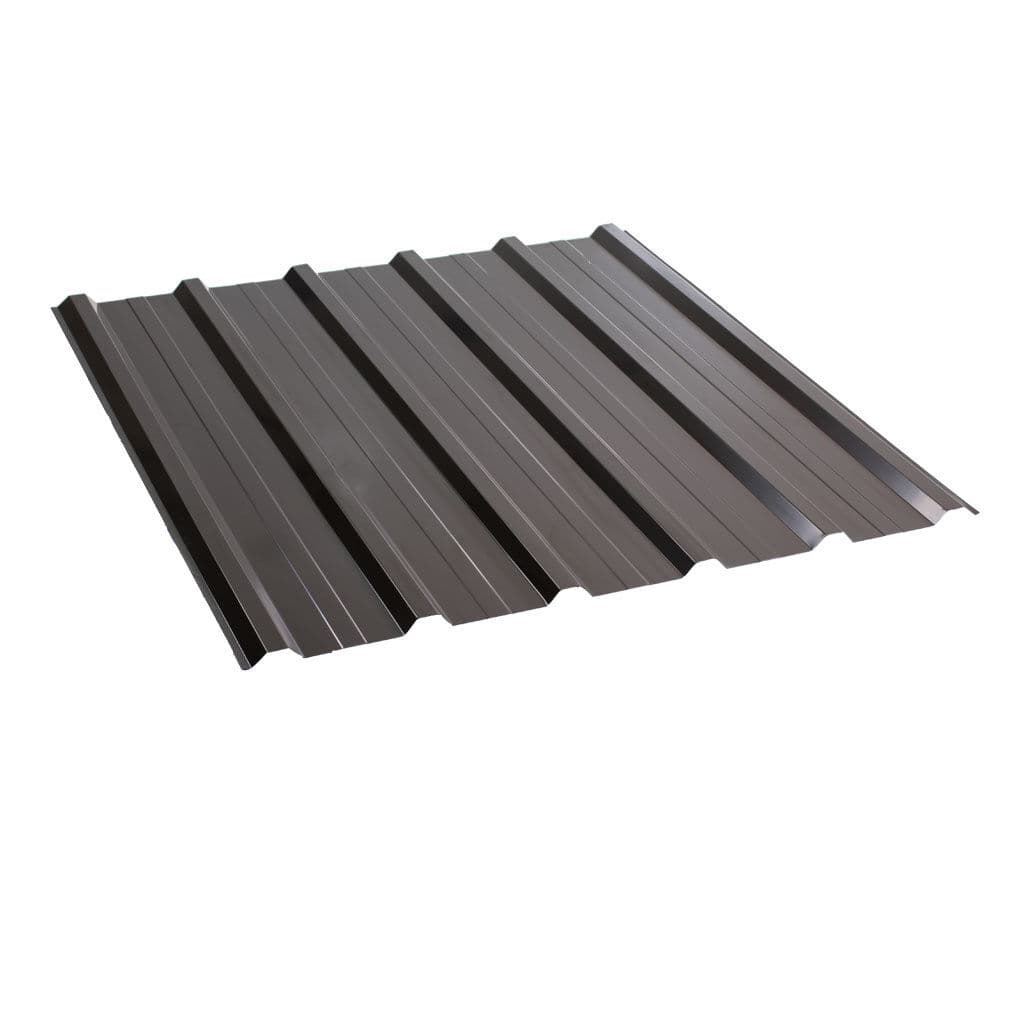 პროფილირებული ფერადი თუნუქის სახურავი 0.35X1140 პრიალა RAL8019 NOVA