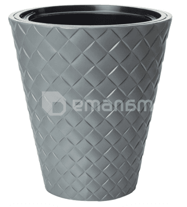 პლასტმასის ქოთანი ყვავილებისთვის FORM PLASTIC Makata 2800-059 Ø30 ბეტონი