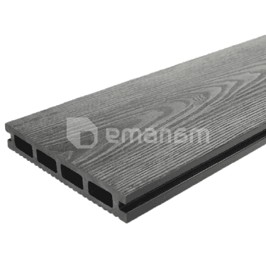 ფიცარი ტერასის Bergdeck S140 Grey 2200x140x25 მმ