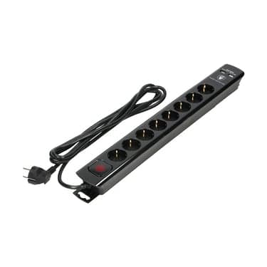 ქსელური ფილტრი ORNO 8хЗმ 3х1,5მმ² 2 USB შავი