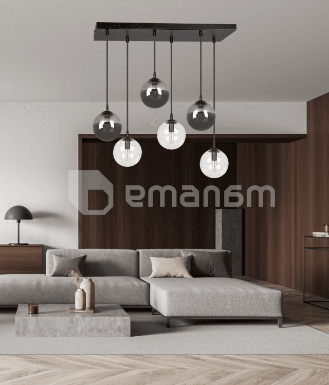 საკიდი EMIBIG Cosmo 6 E14 6x MAX 40W შავი მიქსი 2