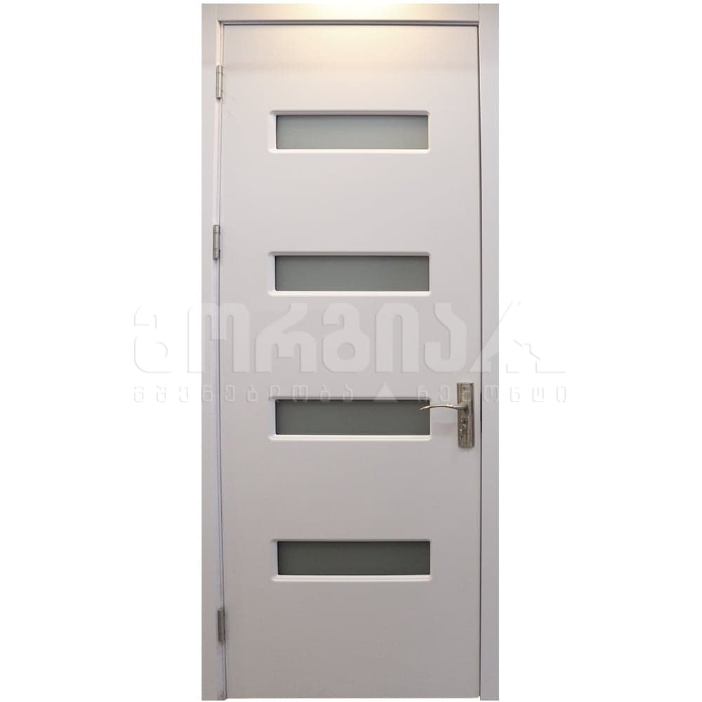 კარი მდფ MQ30 White Ash 3023-6 2200x820x100 (მინით)