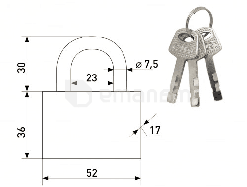 ბოქლომი Soller Extra 601-60HD satin