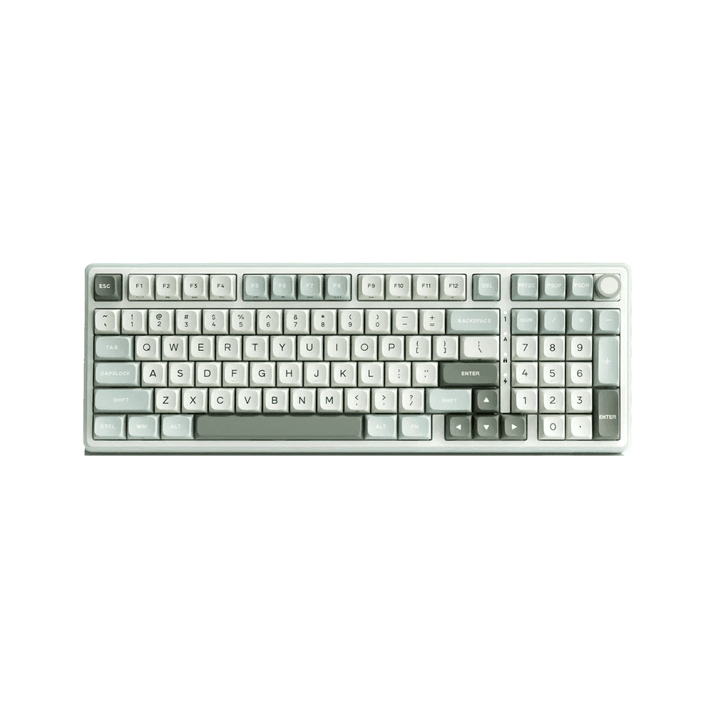 კლავიატურა Royal Kludge RKR98PRO-SK-XW RGB Mechanical Keyboard, Beige Switch, Hot Swappable, Wired, Sky Cyan