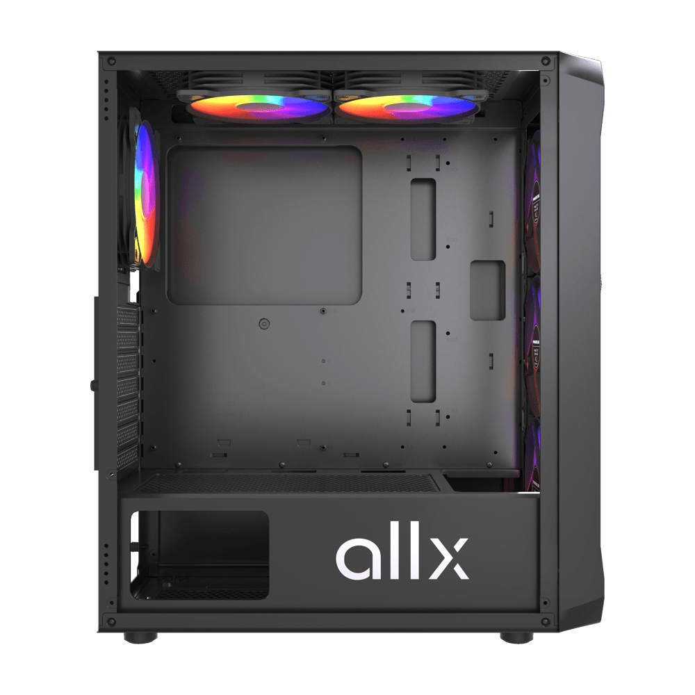 ქეისი ALLX AX-G2044, Computer Case, ATX, MATX, ITX, USB3.0, USB1.0x2, HD AUDIO, Black