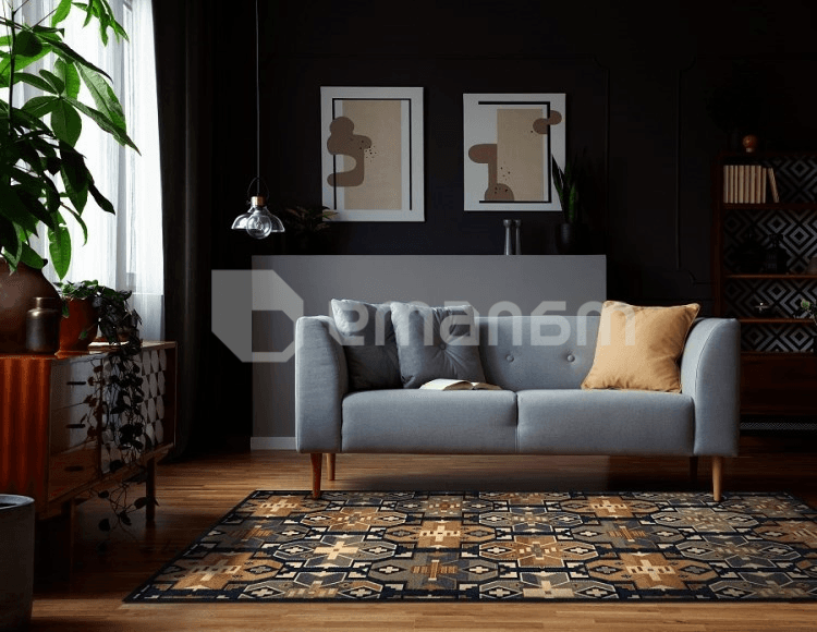 ხალიჩა Dywilan  SUPERIOR DIAS NAVY 2476 cC1 200x300 100% WOOL