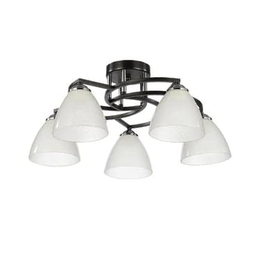 ჭაღი Bella Mita E27 5 70219-5 BK+CR შავი ქრომი