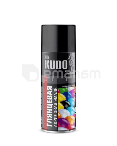 აეროზოლი ემალი Kudo RAL9003 თეთრი პრიალა  520 მლ