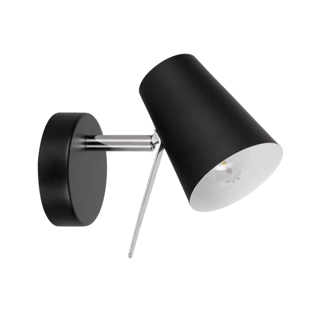 ბრა კედლის Astrid Wall Lamp 1xE14 Max.40W Black Metal