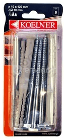 დიუბელი ჩარჩოსთვის  KKD Koelner 10x120 6 ც B-KKD10120