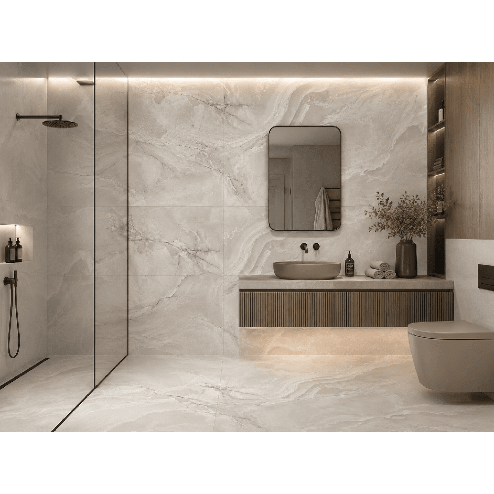 კერამოგრანიტი Cerrad LIGHTNESS GREY POLISHED 119.7x59.7 სმ