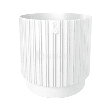 ქოთანი ყვავილის FORM-PLASTIC Mika Cyli Petit 26 Eco Wood white