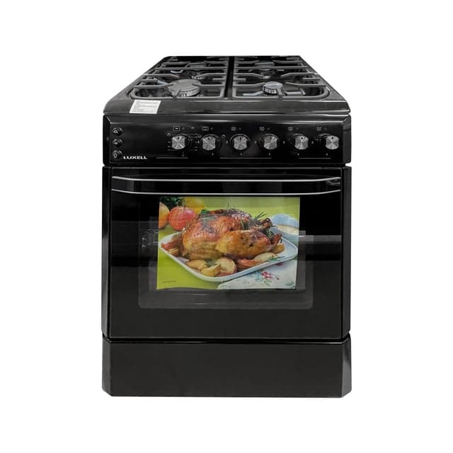 გაზქურა LUXELL LF60-GG40F BLACK