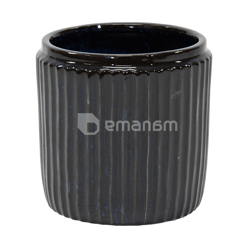 ქოთანი კერამიკული Mega Collections Hamlet Cylinder Night D25H25