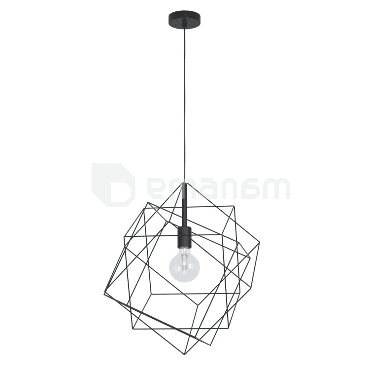 საკიდი Eglo STRAITON 1 E27 1x MAX 60W შავი 43359