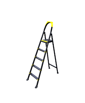 კიბე LEO 4+1 METAL STEP LADDER