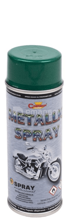 სპრეი საღებავი ლითონის Champion Metallic მწვანე 400 მლ