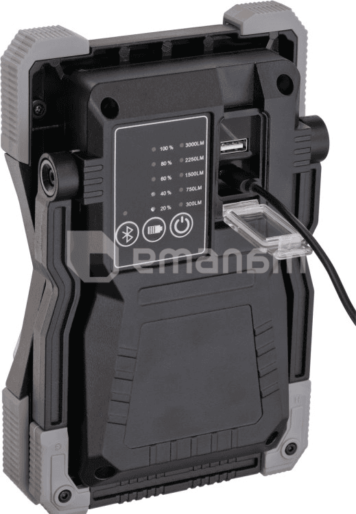 პროჟექტორი LED Brennenstuhl 30W 6500K IP65 USB დინამიკი Bluetooth RUFUS