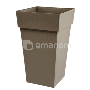 ქოთანი პლასტმასის EDA Plastiques POT TOSCANE CARRE 39 X 39 X 65სმ 62ლ