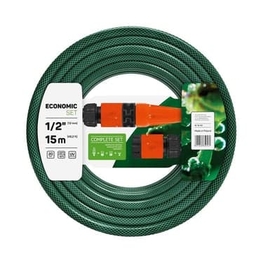 სარწყავი მილის კომპლექტი ECONOMIC 1 შრიანი 1/2" 20 m