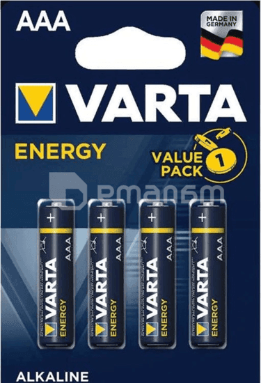 ელემენტი ალკალინის Varta Energy  AAA - LR03 4ც