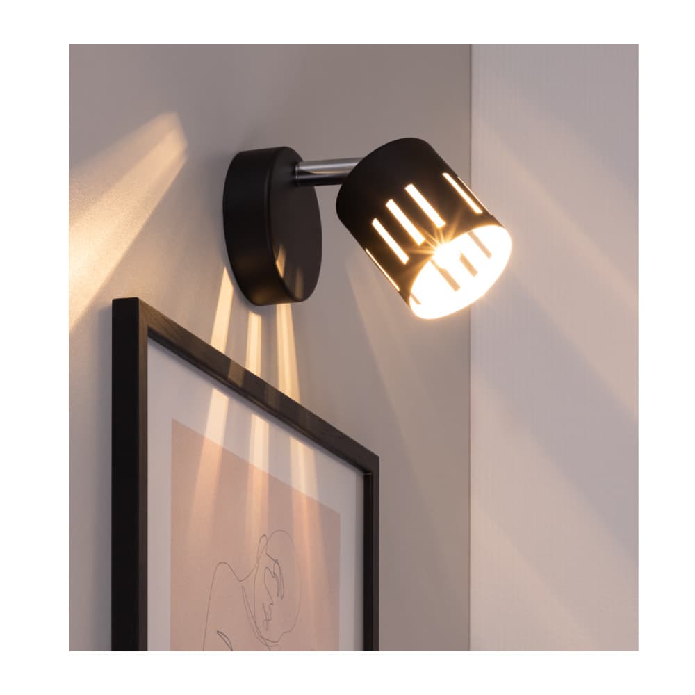 ბრა კედლის Ulrika Wall Lamp Incl.1xG9 Max.28W Chrome/Black